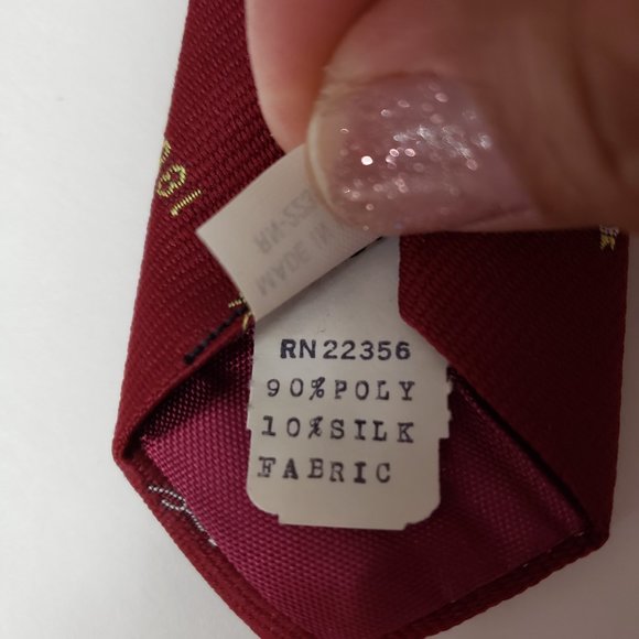 Vintage Mens Ties Silk Blend With Statue Of Liberty Prints Made in USA - Picture 8 of 8